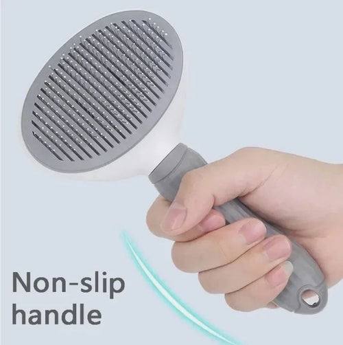 Pet Dog Cat Self Cleaning Slicker Brush Hair Remover Grooming Deshedding Comb