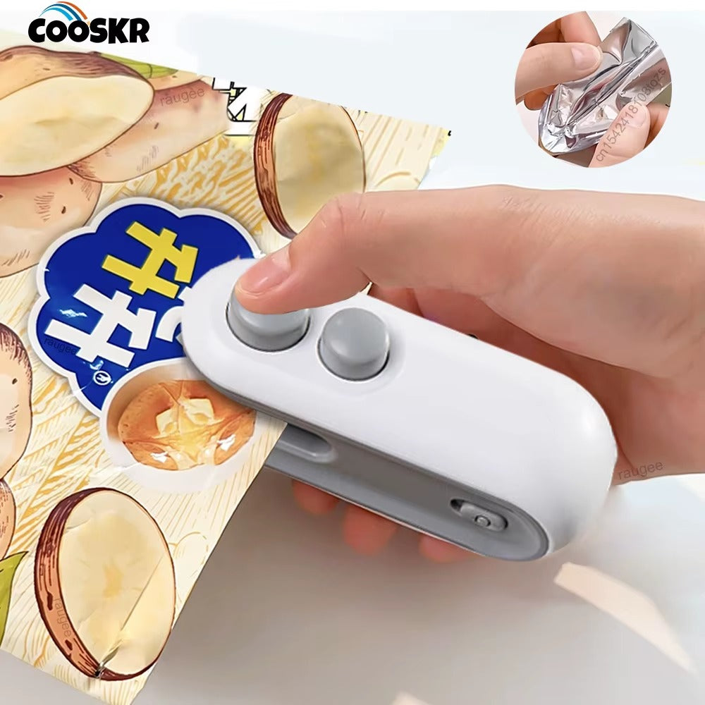 2-in-1 Mini Heat Bag Sealer & Cutter – Portable Food Storage Tool