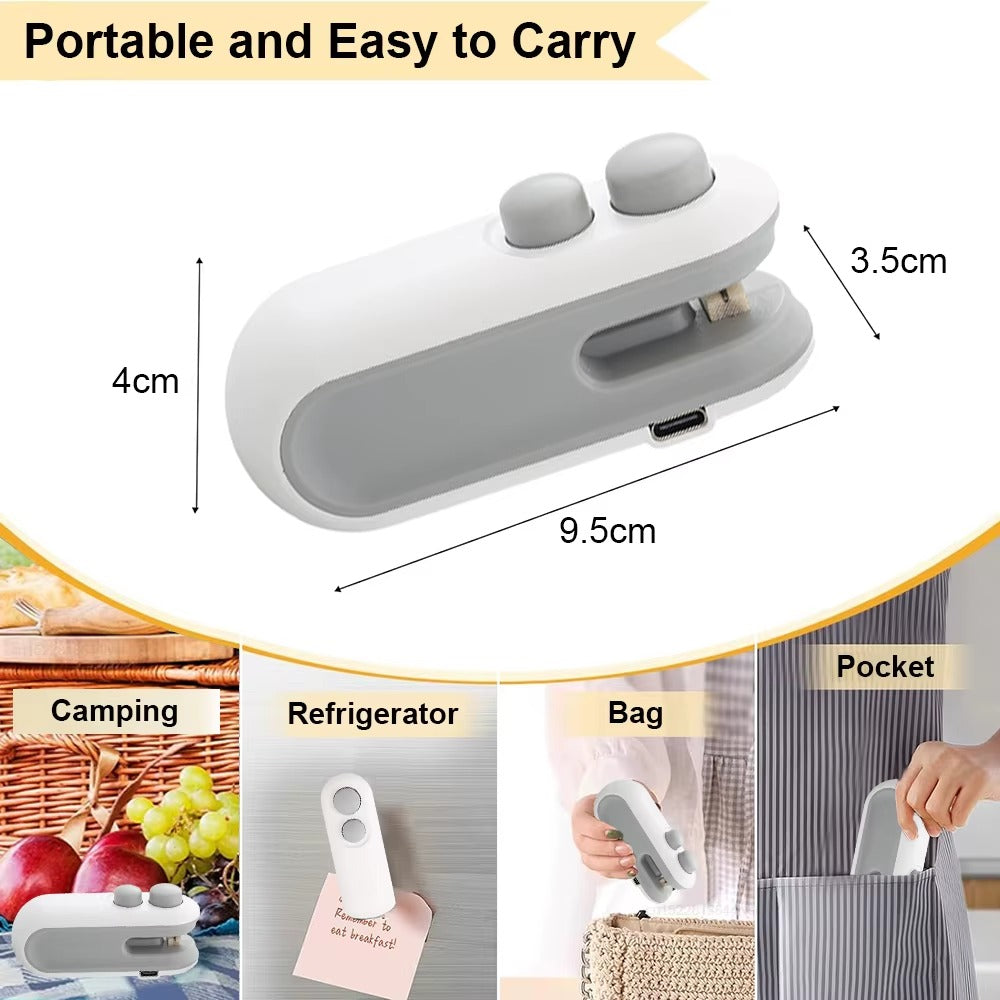 2-in-1 Mini Heat Bag Sealer & Cutter – Portable Food Storage Tool
